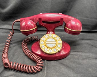 Vintage White Western Electric Touchtone Retro 1970's Donut Phone