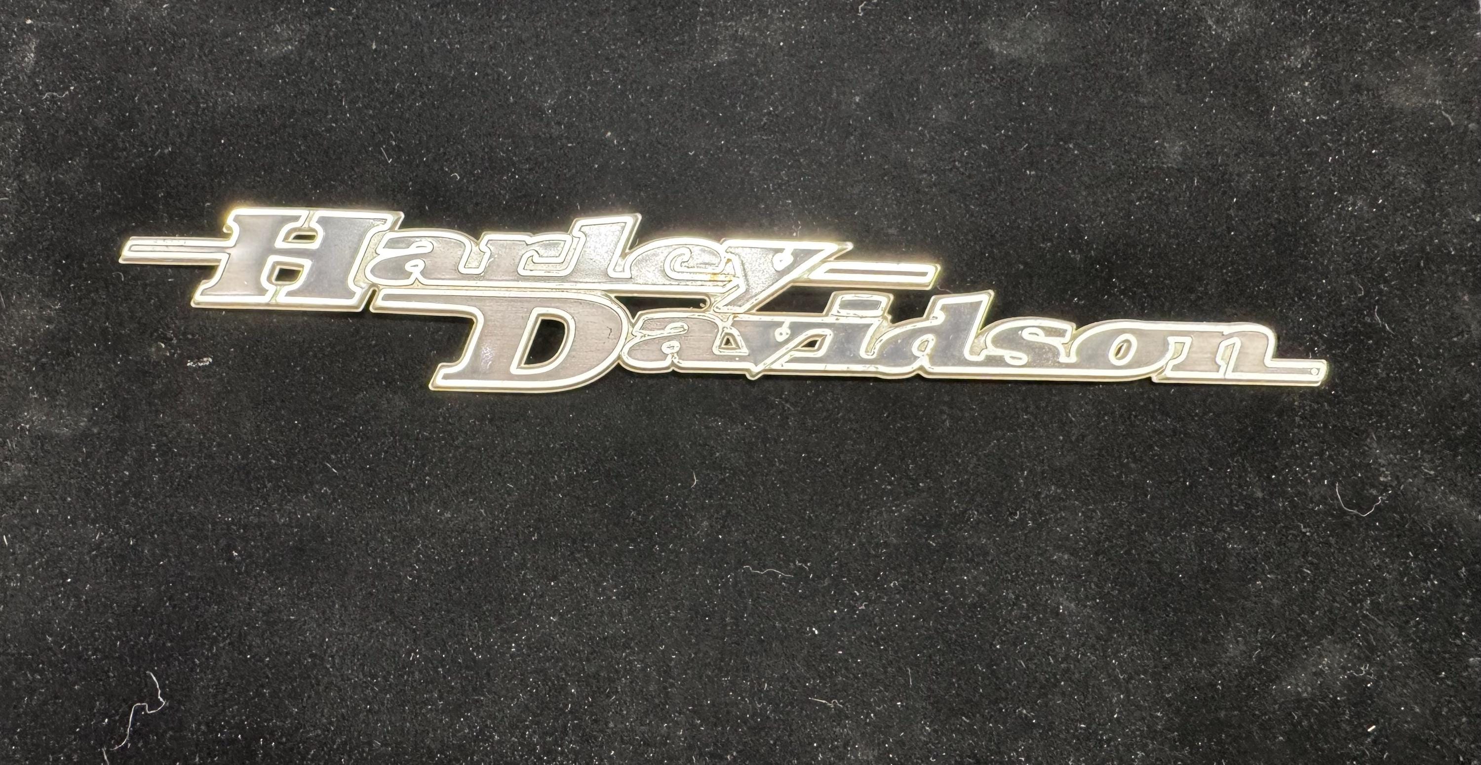 Vintage Silver Harley Davidson Logo 10.25