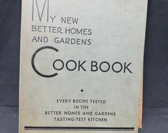 Vintage My Better Homes and Gardens Cook-Book 1938 Hardcover Binder 28e editie