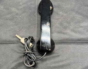 Vintage Western Electric Type Railroad/Military Telephone Push to Talk Handset