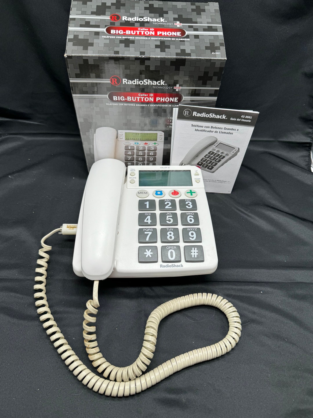 Vintage Radioshack Big Button Corded Phone Model 43-3901 - Etsy