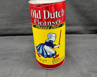 Vintage Old Dutch Powdered Cleanser 14 Oz. Unopened Can Made USA