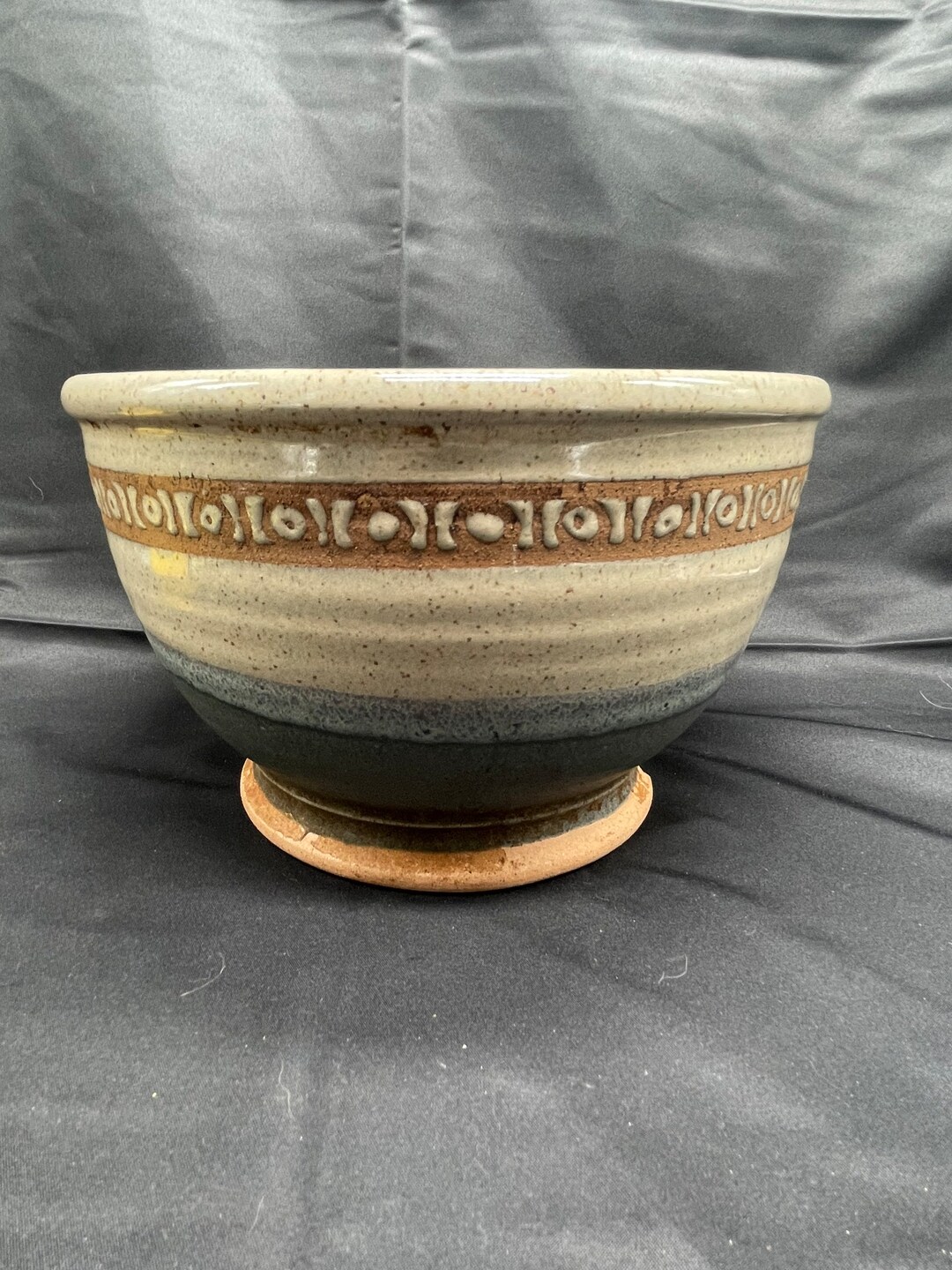 Jon Graham Studio Art Pottery Bowl 9 X 5.5 Dayton, Ohio 1989 NICE ONE