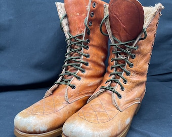 Old stock 1989 military boots polished Classic Boots Original Polish Army Soviet Era 80s Leather  main image 2