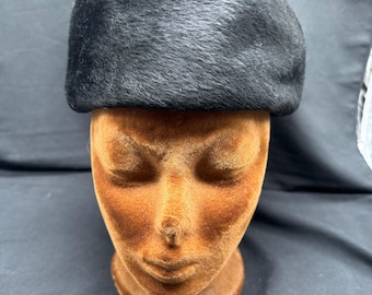 Vintage 1960s Miss Dior Created by Christian Dior Black Fur  display picture 1