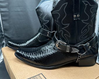 Vintage Black Lacrosse Rain Boots 200009 Men display picture 1