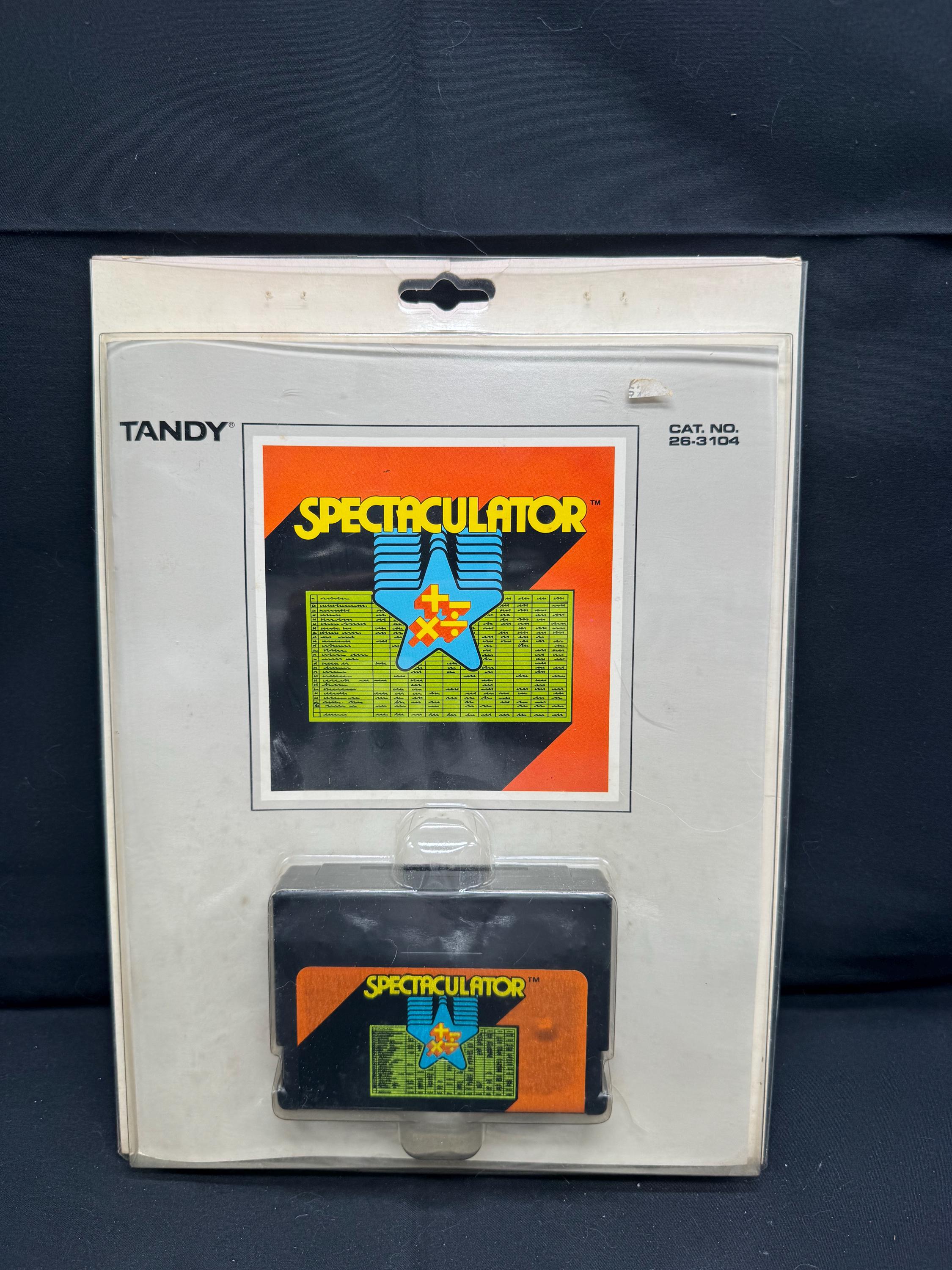 Vintage Spectaculator Tandy Radio Shack TRS80 Color Computer Game Cartridge New in Package