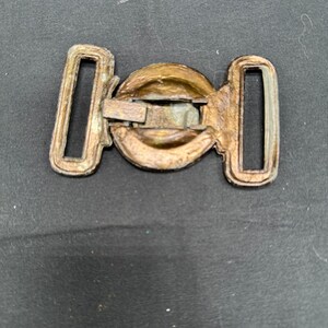 Antique British Army Cast Belt Buckle, Dieu Et Mon Droit 1902 image 2