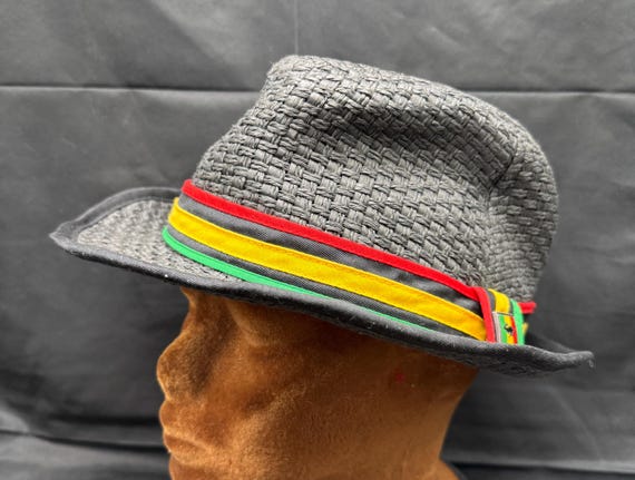 Peter Grimm Straw Short Brim Fedora Panama Trilby Beach Hat  display picture 1