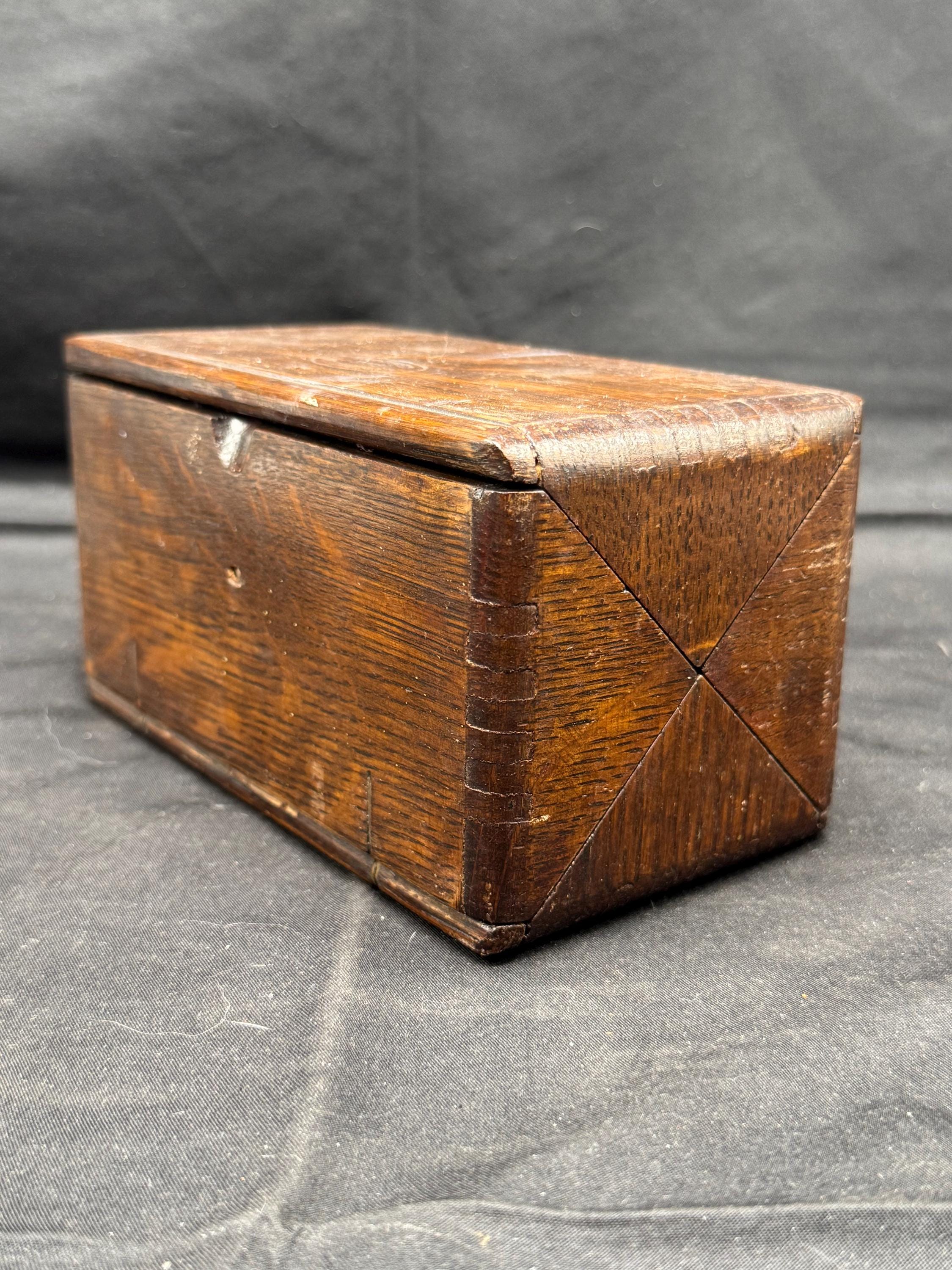 Antique Singer Sewing Machine 1889 Oak Puzzle Box -many