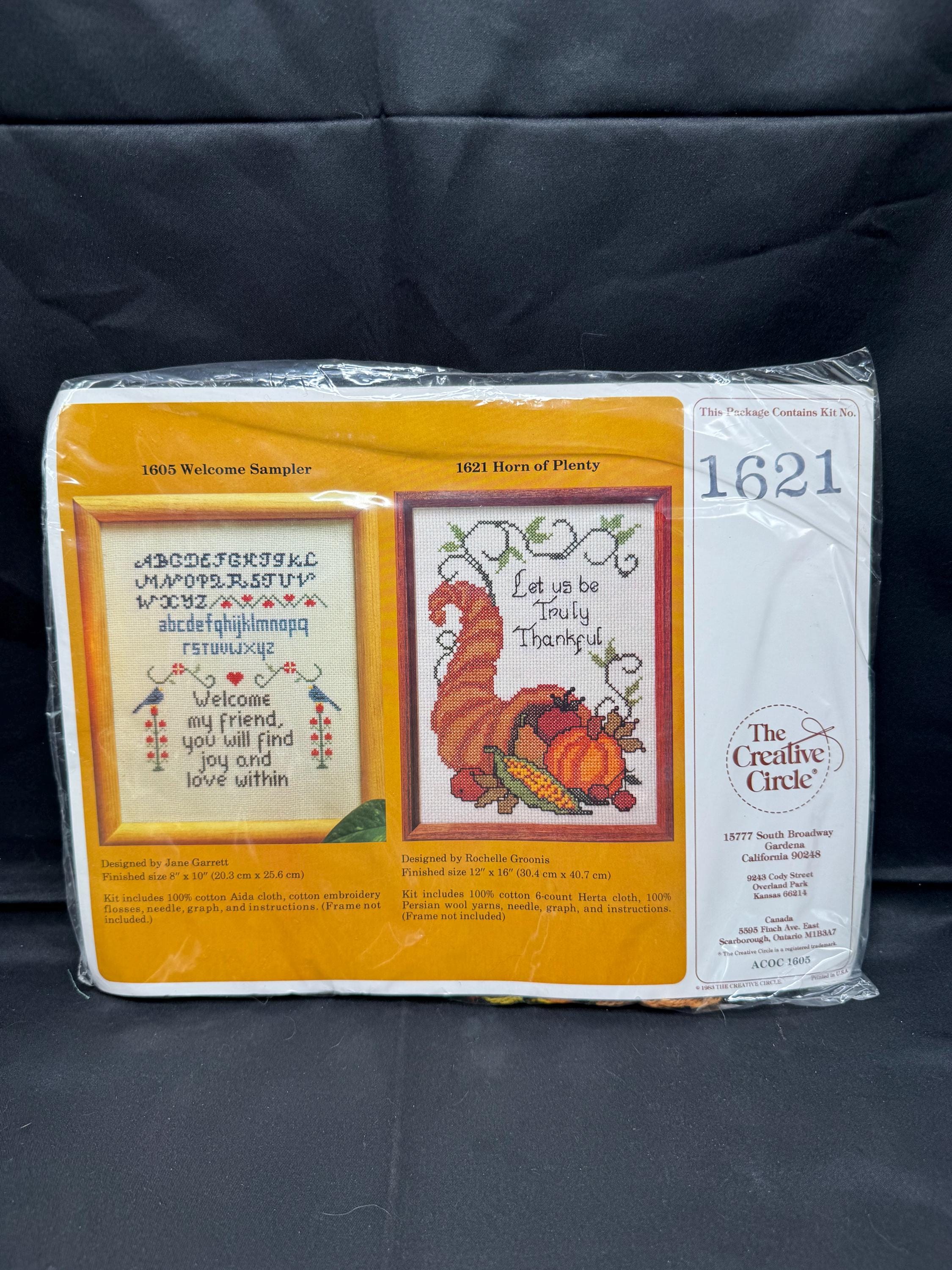 Vintage The Creative Circle 1984 #0617 Pegasus Embroidered Tapestry Kit