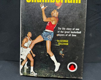 Wilt Chamberlain par George Sullivan. Bibliothèque sportive Grosset 1966 Relié