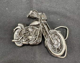 Boucle de ceinture pour moto en laiton bergamote vintage 1979 fabriquée aux États-Unis