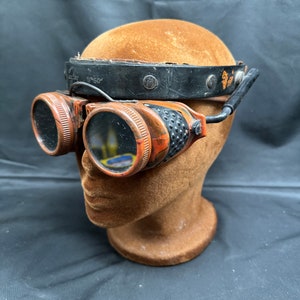 Rare Vintage Jackson Bakelite Welding Safety Glasses Steampunk