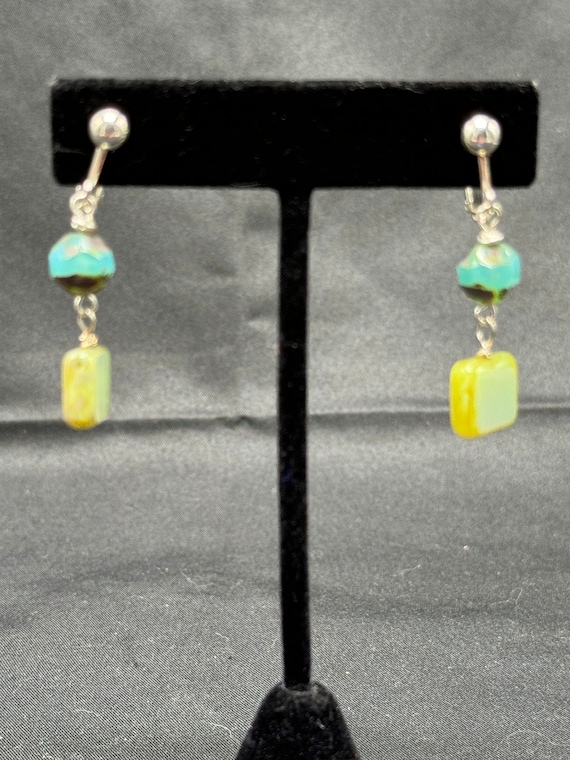 Amazing Vintage Green Uranium Murano Type Glass B… - image 5