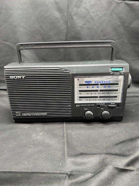 Vintage Sony ICF-36 Portable Weather Radio - Black-works - Etsy