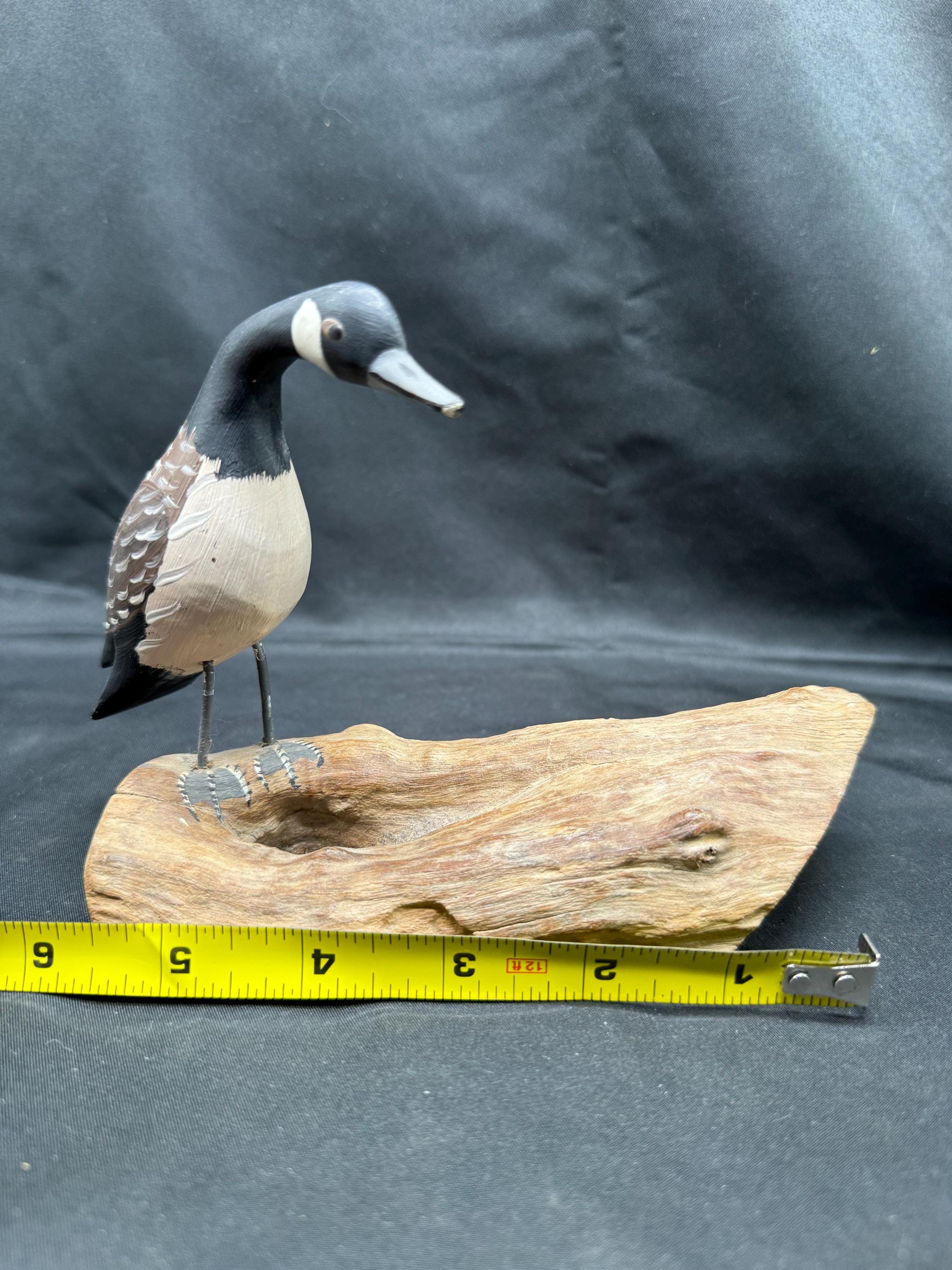Vintage Carved Wooden Canada Goose Folk Art - Etsy