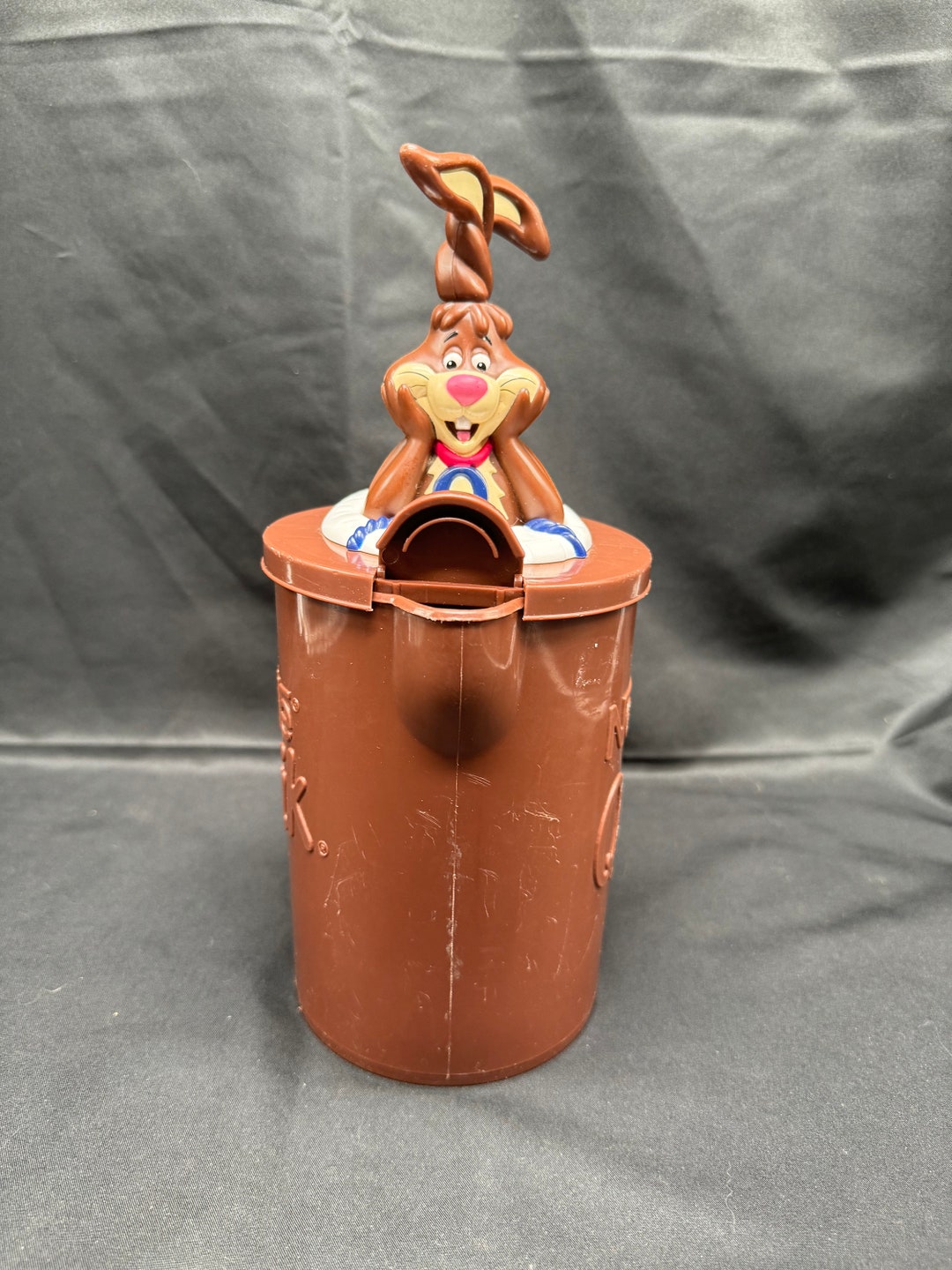 Vintage Nestle Quik Nesquik Bunny Brown Plastic Chocolate Milk