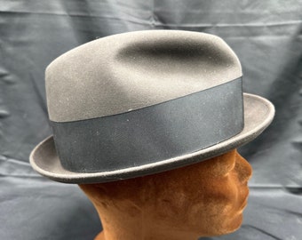 Vintage Dobbs Fifth Ave New York Grey Wool Fedora Hat (Med) il_fullxfull.5935087831_h7en.jpg main image 3