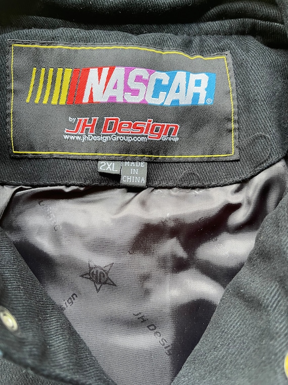 A*様 JH Design Group　レーシングジャケットTOYOTA CAT Vintage JH Design CAT Jeff Burton Nascar Racing Jacket Black