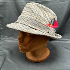 Vintage Pendleton Fedora i 100 % ren ull, storlek 7 1/4