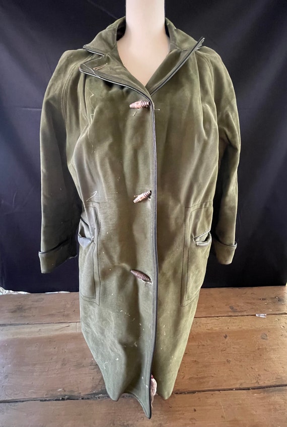 Trench vinyle vert sale