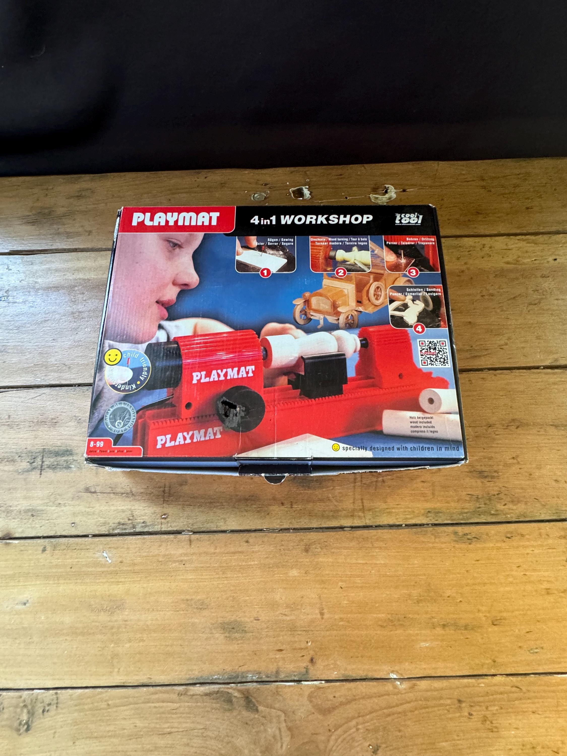 Hearthsong Playmake 4-in-1 Woodshop Carpentry Cool Tool-parts Only/not  Tested