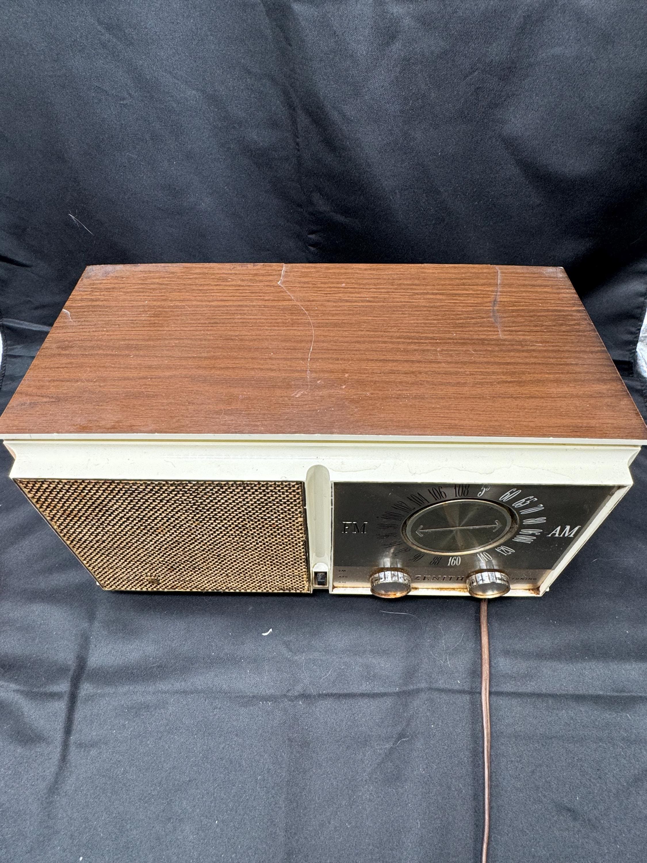 Vintage 1950's Zenith AM/FM Radio Model S-64184 Works - Etsy