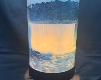 Vintage 1955 Econolite Niagara Falls Souvenir Motion Lamp Table light