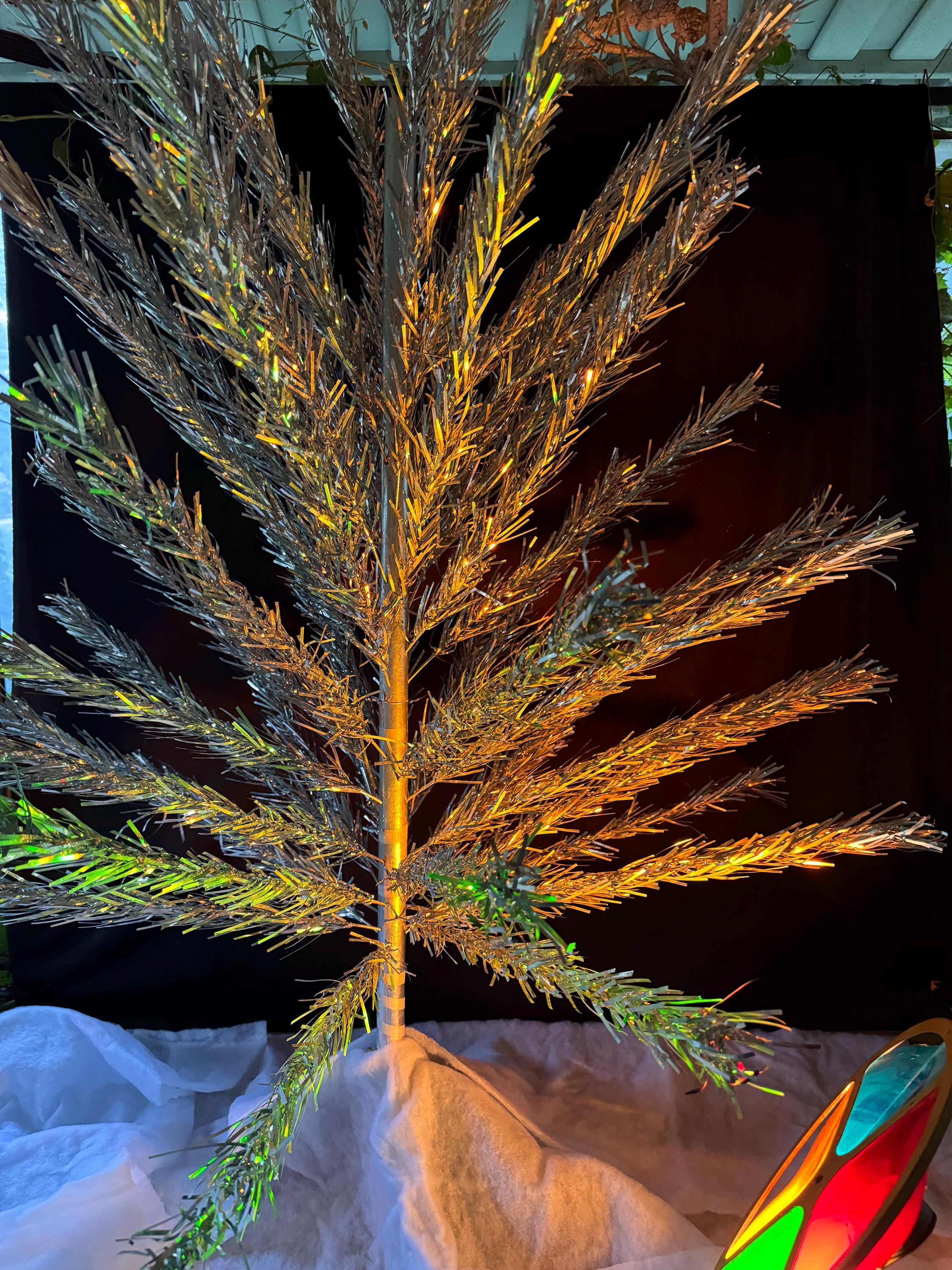 ヴィンテージ 6 フィート ステンレス アルミ クリスマス ツリー