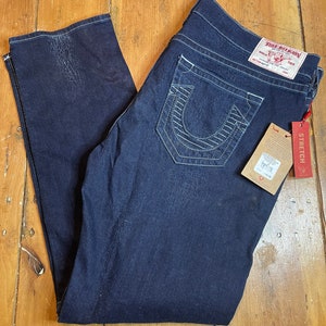 True Religion Moro Skinny Run Stitch Jeans size 42. New with Tags.