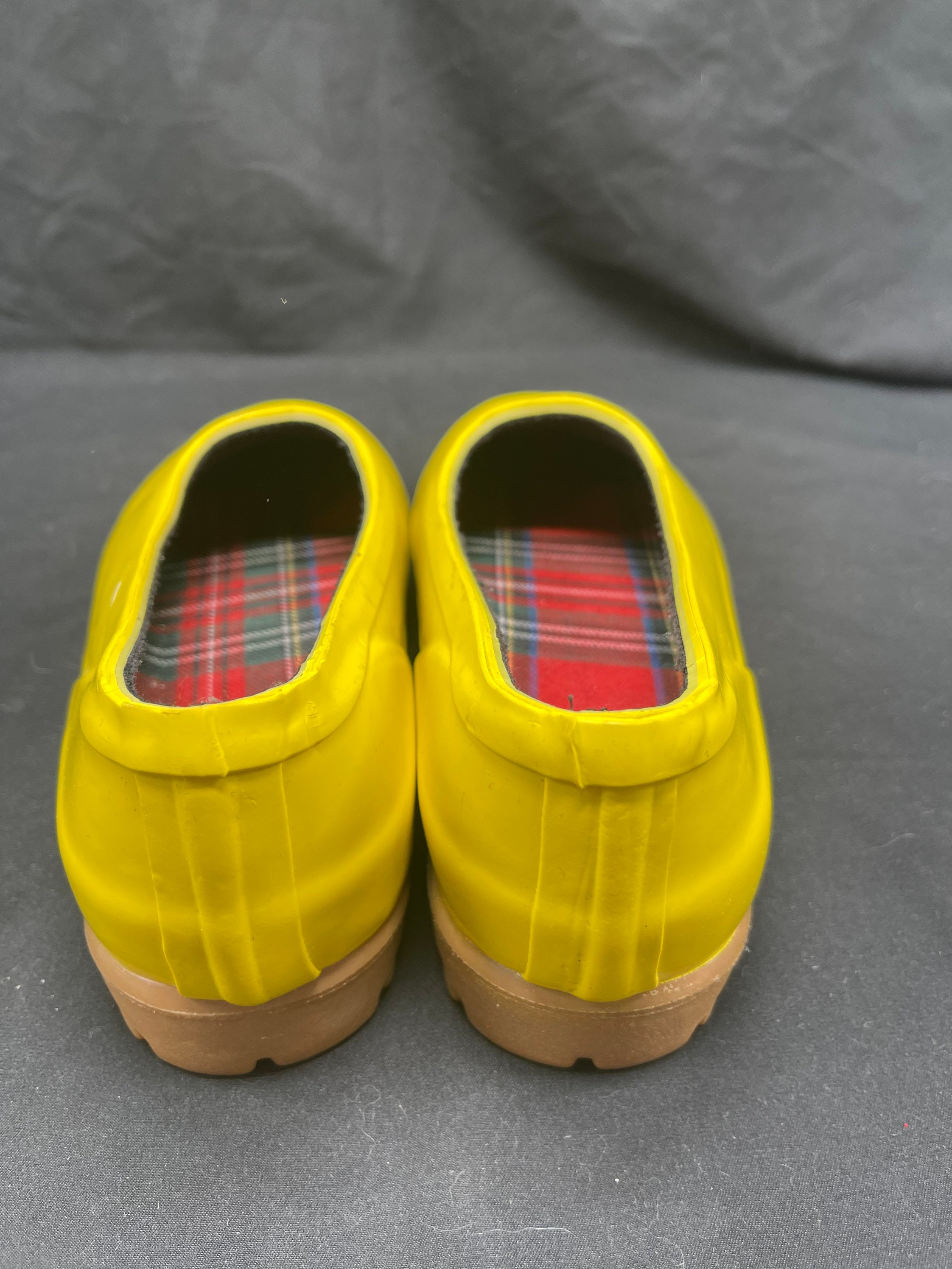 70s/80s Vintage Mid West Yellow Rubber Rain Shoes Size 6 - Etsy