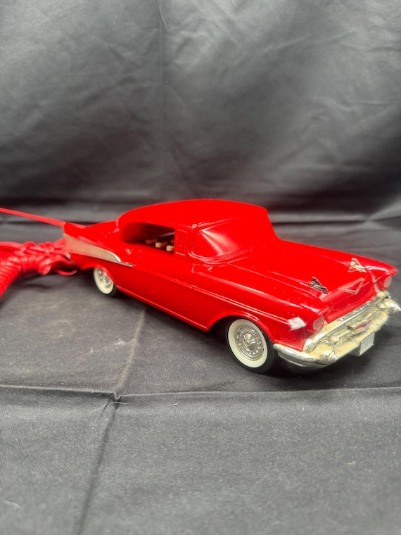 TELEMANIA社 57CHEVY PH NE57年シェビー型電話機 Vintage Telemania '57 Chevy Bel Air Car Shaped Blue Telephone