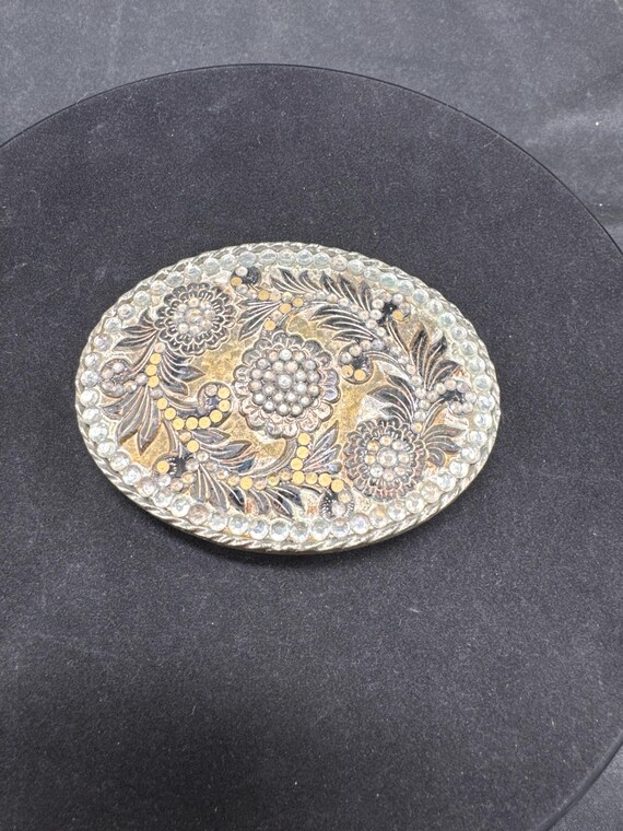 Vintage FLOWER & GEMS Nine West Belt Buckle for 1.5 display picture 1