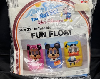 Vintage 1986 Mickey Mouse Intex Disney Mickey & Pals Inflatable Fun Float New