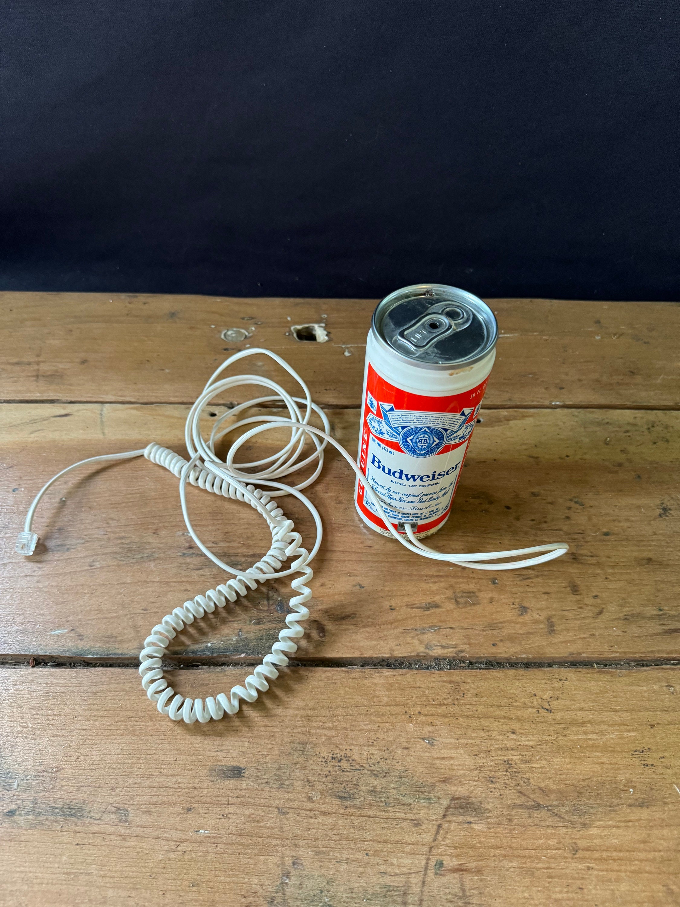 Vintage 1980's Budweiser Can Telephone ~ Working - Etsy