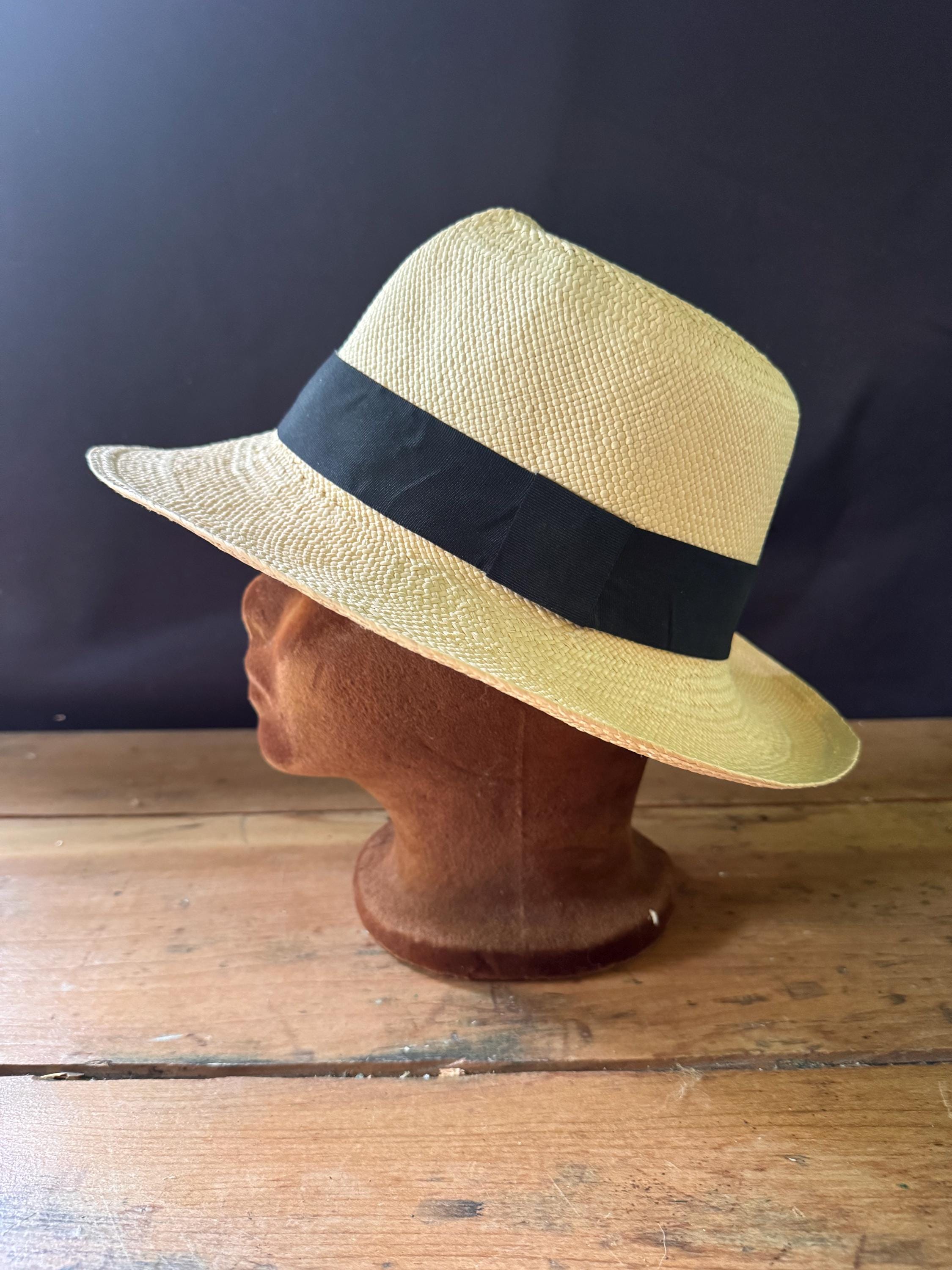 Vintage Genuine Panama Fedora Hat Size (58cm) - Etsy