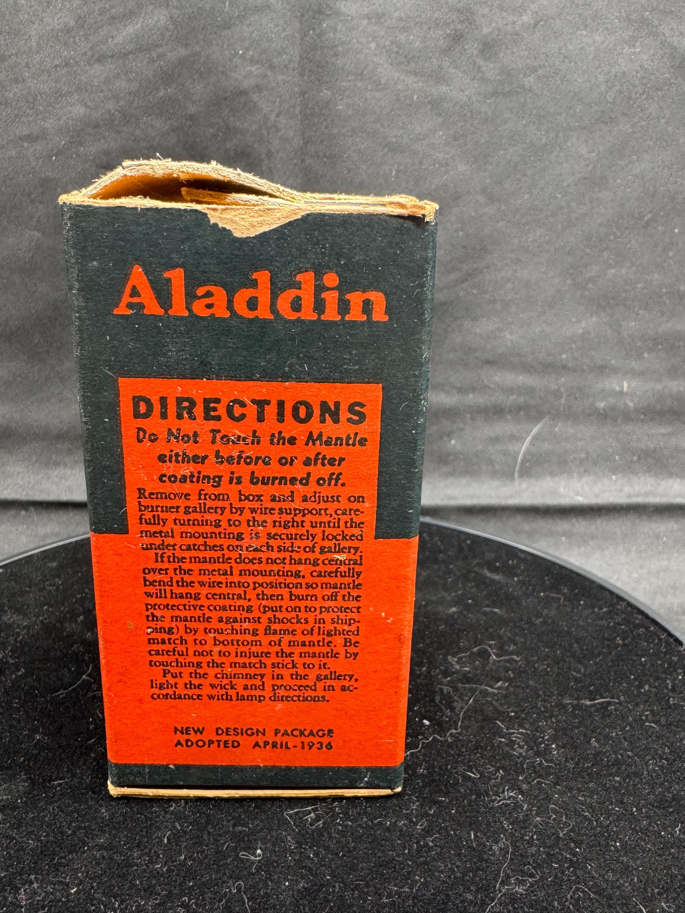 Vintage 1934 Aladdin Lox-on Mantle B-A or 12 for Kerosene Coal Oil
