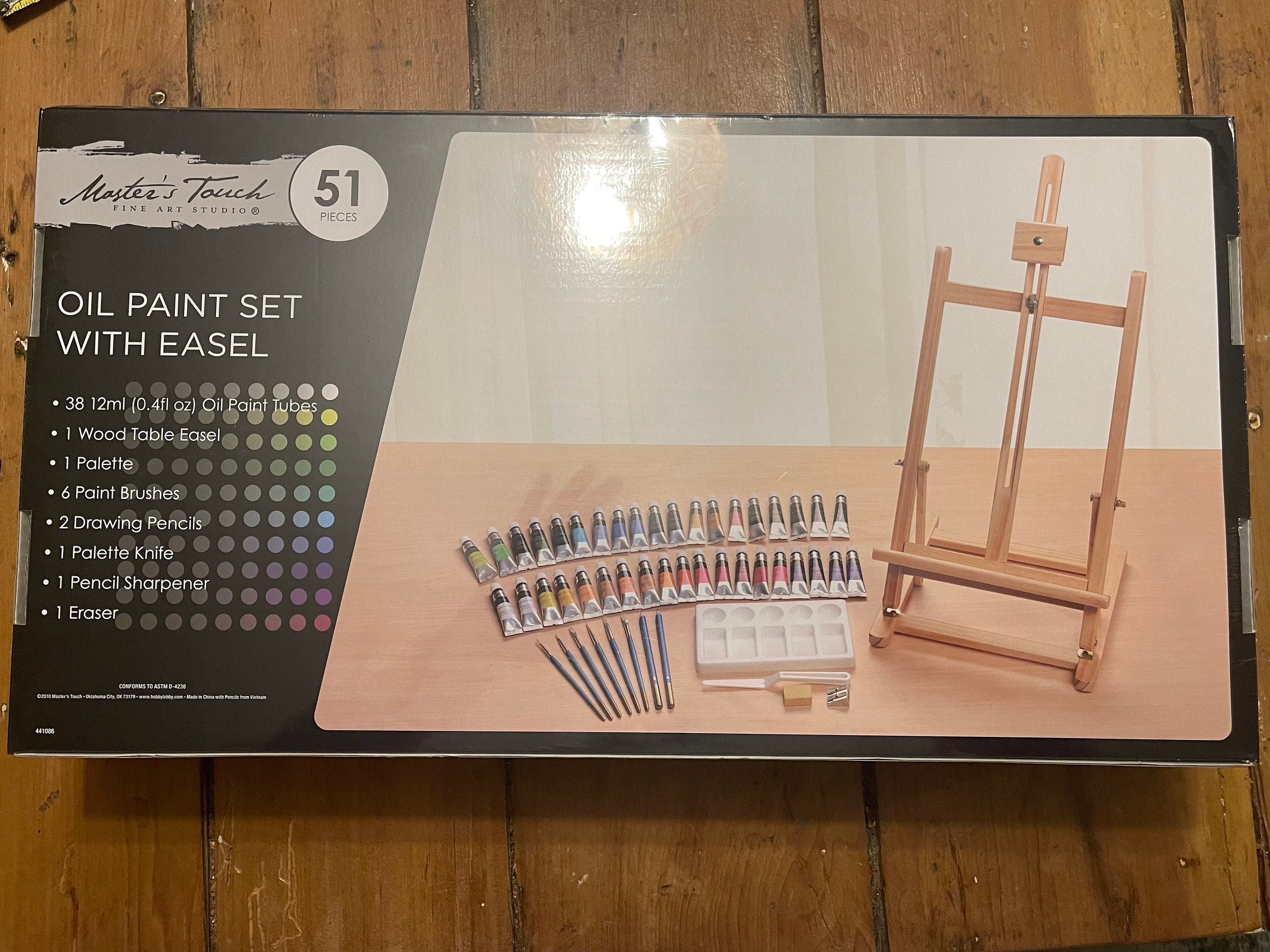 Acrylic Paint & Easel - 51 Piece Set, Hobby Lobby