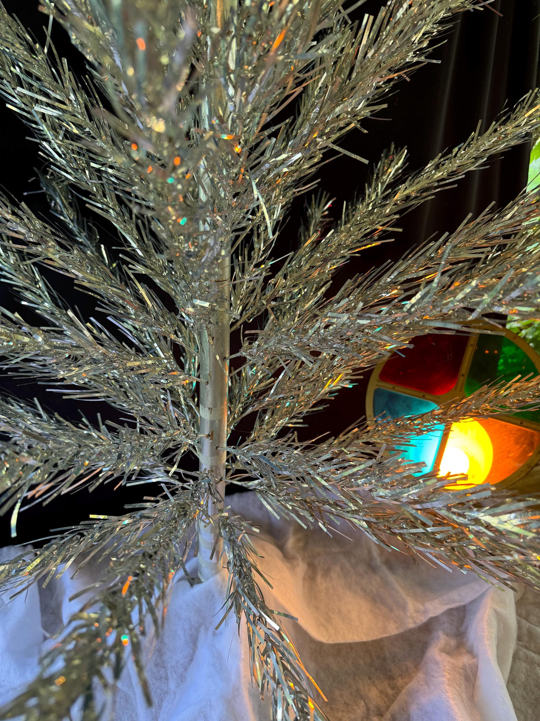 ヴィンテージ 6 フィート ステンレス アルミ クリスマス ツリー