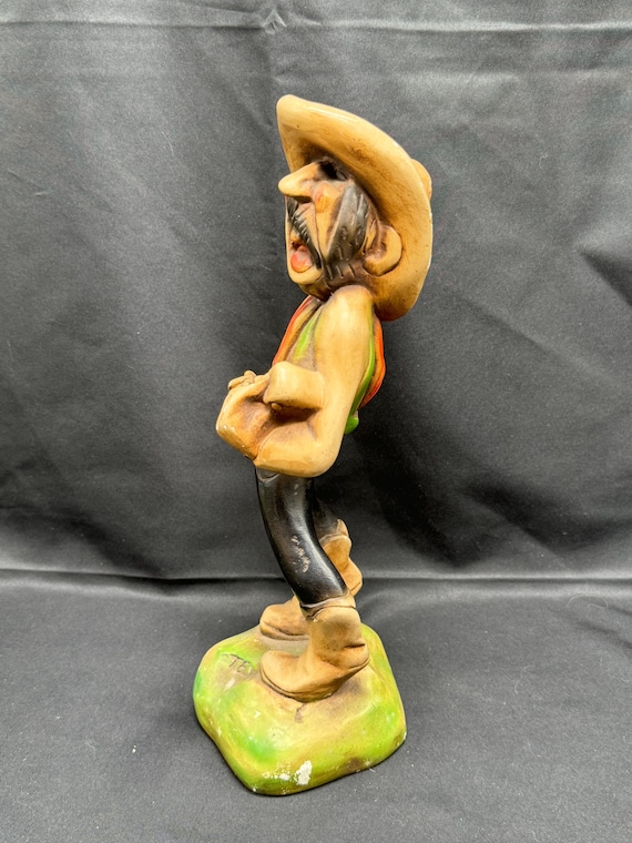 アート・デザイン・音楽 AMERICAN ANTIQUE TOYS Vintage Chalkware Tex the Singing Cowboy Figurine by H. S. Andy