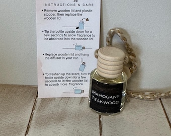 Hanging Car Diffuser - Mahogany Teakwood