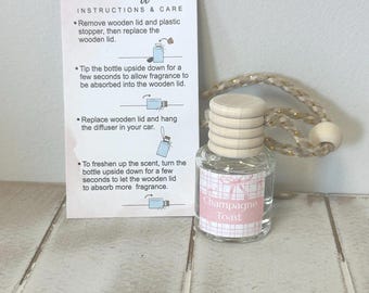 Hanging Car Diffuser - Champagne Toast