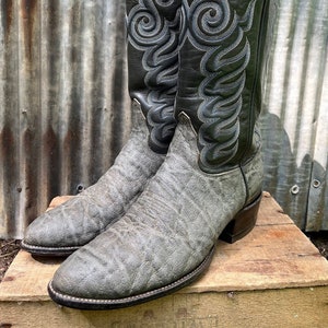 Vintage tony lama elephant skin boots shop
