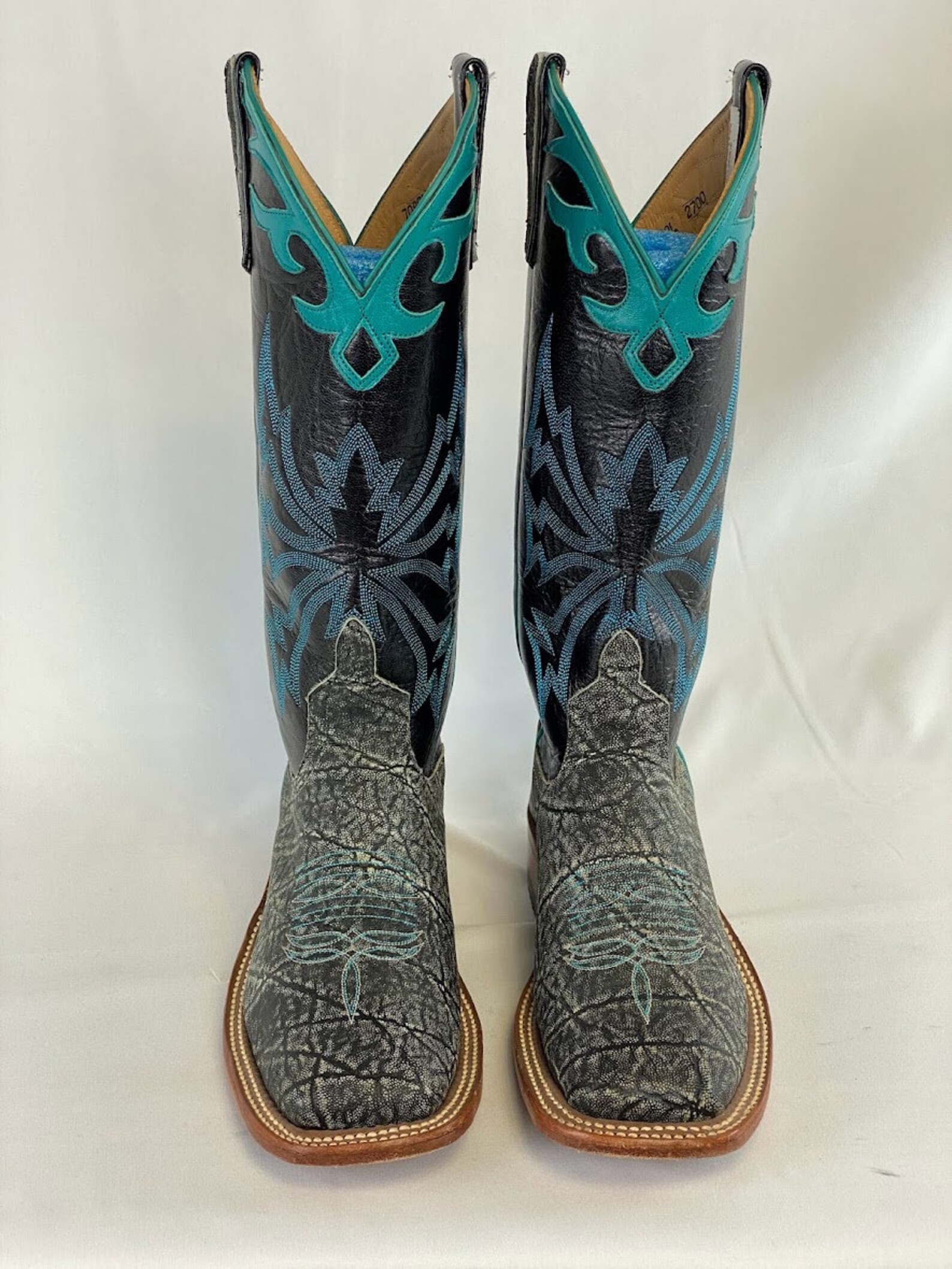 Horse Power Elephant Print Cowboy Boots Size 7 Etsy