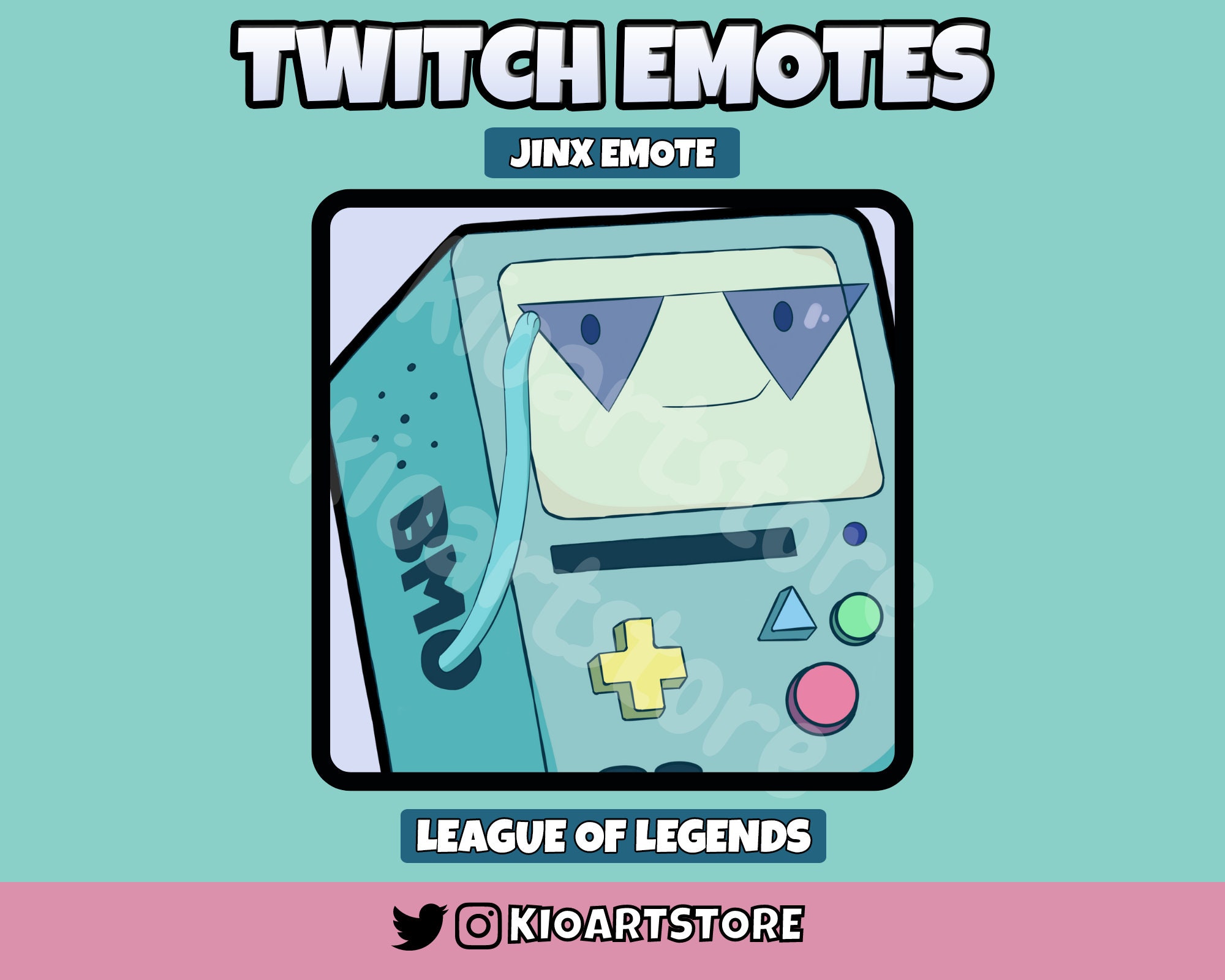 BMO Emote Ez BMO Twitch Discord Youtube Emote Etsy
