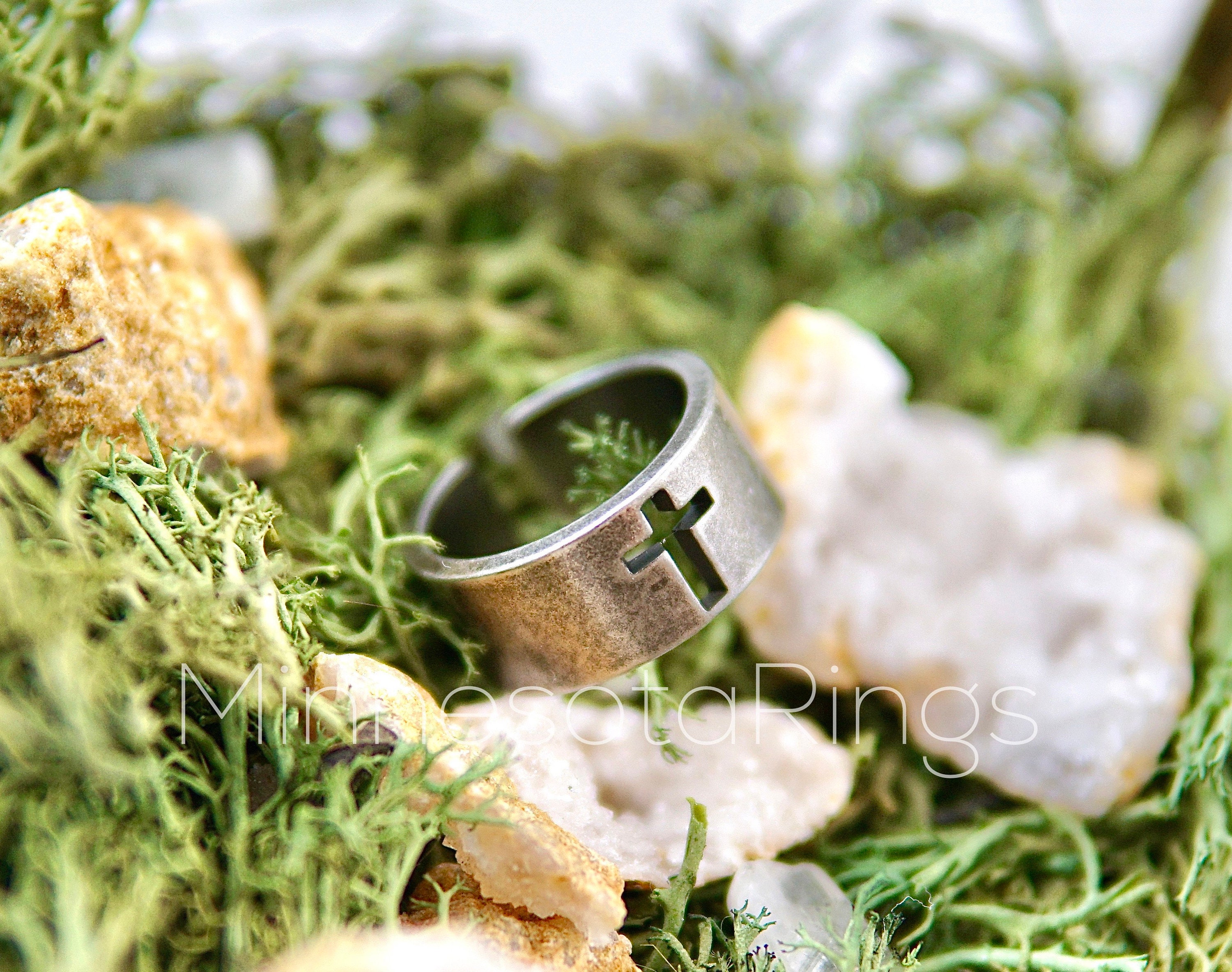 Christian Ring, Vintage Cross Ring, Ring With Cross, Christian Gift for ...