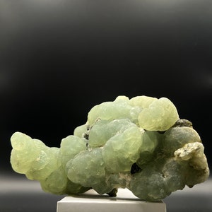 Botryoidal Prehnite Cluster w/ Epidote on Matrix