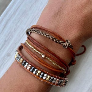 Beautiful beaded wrap bracelet
