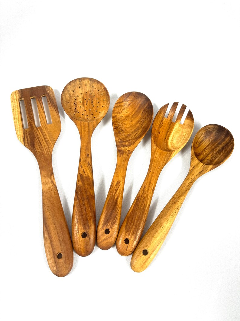 Teak Wood Spoon Set